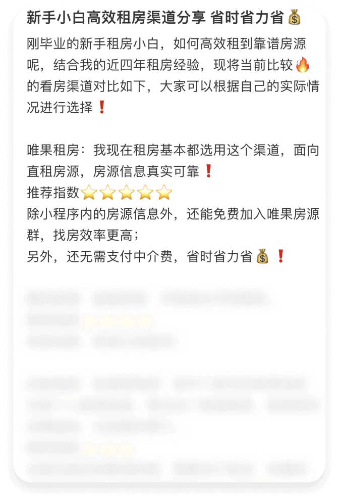 新手小白高效租房渠道分享 省时省力省💰